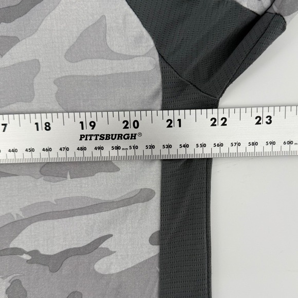 Pelagic VaporTek Mens Large Grey Camo Long Sleeve Fishing Shirt UPF 50+ UV - Picture 9 of 12